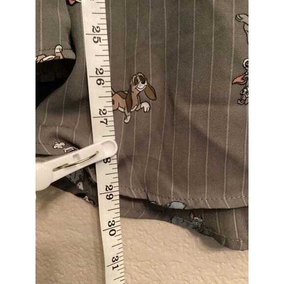 NWOT Torrid Disney Dogs Peasant Blouse - Stripped Grey Plus Size 2 18/20 - Picture 7 of 9